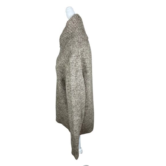 J.Crew Wool Alpaca Shawl Collar Pullover Sweater Grandpa Core Academia Sz Medium - Picture 6 of 13